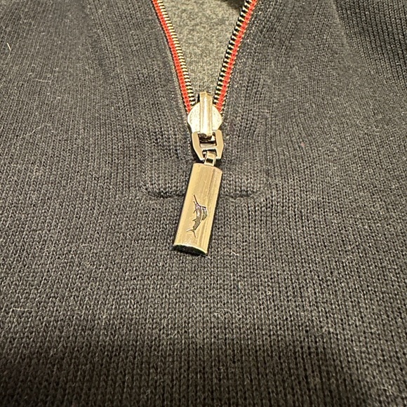 Tommy Bahama Mens Reversible Black‎ 1/4 Zip Pullover Sweater Size Medium - Picture 10 of 11